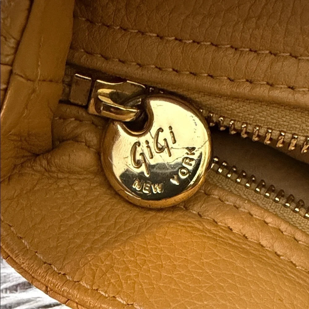 GiGi New York Mustard Textured Tote